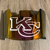 Kansas City Chiefs Full Size Football Helmet Visor Shield Red Iridium Mirror w/ Clips - PICK LOGO COLOR