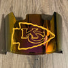 Kansas City Chiefs Full Size Football Helmet Visor Shield Red Iridium Mirror w/ Clips - PICK LOGO COLOR