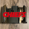 Kansas City Chiefs Full Size Football Helmet Visor Shield Silver Chrome Mirror w/ Clips - PICK LOGO COLOR