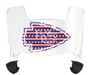 Kansas City Limited Edition Mini Football Helmet Visor Shield w/ Clips - PICK VISOR & LOGO COLOR