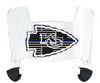 Kansas City Limited Edition Mini Football Helmet Visor Shield w/ Clips - PICK VISOR & LOGO COLOR