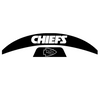 Kansas City Chiefs MIDI Mid Size SpeedFlex Football Helmet Front & Back Bumper Decal Set - Pick Color