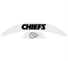 Kansas City Chiefs MIDI Mid Size SpeedFlex Football Helmet Front & Back Bumper Decal Set - Pick Color