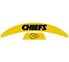 Kansas City Chiefs MIDI Mid Size SpeedFlex Football Helmet Front & Back Bumper Decal Set - Pick Color