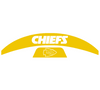 Kansas City Chiefs MIDI Mid Size SpeedFlex Football Helmet Front & Back Bumper Decal Set - Pick Color