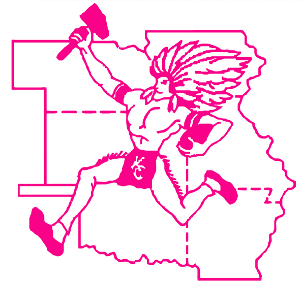 Kansas City Chiefs Hot Pink Retro Throwback Logo Premium DieCut Vinyl Decal PICK SIZE