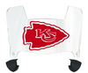 Kansas City Mini Football Helmet Visor Shield w/ Clips - PICK VISOR & LOGO COLOR