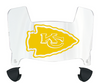 Kansas City Mini Football Helmet Visor Shield w/ Clips - PICK VISOR & LOGO COLOR