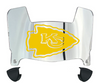 Kansas City Mini Football Helmet Visor Shield w/ Clips - PICK VISOR & LOGO COLOR