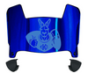 Kansas City Roos Mini Football Helmet Visor Shield w/ Clips - PICK VISOR & LOGO COLOR