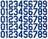 Kansas City Royals Baseball Helmet Jersey Style Vinyl Number Decal Sheet Set of 50 #0-9 - Pick Color & Size