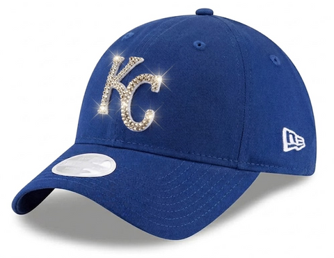 Kansas City Royals Swarovski Crystal Bling Womens New Era Adjustable Hat
