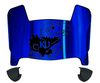 Kansas Jayhawks Mini Football Helmet Visor Shield w/ Clips - PICK VISOR & LOGO COLOR