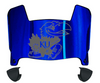 Kansas Jayhawks Mini Football Helmet Visor Shield w/ Clips - PICK VISOR & LOGO COLOR