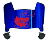 Kansas Jayhawks Mini Football Helmet Visor Shield w/ Clips - PICK VISOR & LOGO COLOR