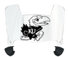 Kansas Jayhawks Mini Football Helmet Visor Shield w/ Clips - PICK VISOR & LOGO COLOR