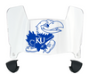 Kansas Jayhawks Mini Football Helmet Visor Shield w/ Clips - PICK VISOR & LOGO COLOR