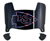 Kansas City Limited Edition Mini Football Helmet Visor Shield w/ Clips - PICK VISOR & LOGO COLOR