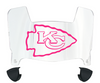 Kansas City Limited Edition Mini Football Helmet Visor Shield w/ Clips - PICK VISOR & LOGO COLOR