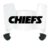 Kansas City Mini Football Helmet Visor Shield w/ Clips - PICK VISOR & LOGO COLOR