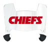 Kansas City Mini Football Helmet Visor Shield w/ Clips - PICK VISOR & LOGO COLOR