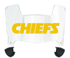 Kansas City Mini Football Helmet Visor Shield w/ Clips - PICK VISOR & LOGO COLOR