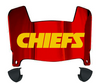 Kansas City Mini Football Helmet Visor Shield w/ Clips - PICK VISOR & LOGO COLOR