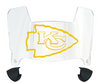 Kansas City Mini Football Helmet Visor Shield w/ Clips - PICK VISOR & LOGO COLOR
