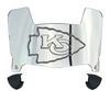 Kansas City Mini Football Helmet Visor Shield w/ Clips - PICK VISOR & LOGO COLOR