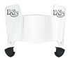 Kansas City Mini Football Helmet Visor Shield w/ Clips - PICK VISOR & LOGO COLOR