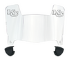 Kansas City Mini Football Helmet Visor Shield w/ Clips - PICK VISOR & LOGO COLOR