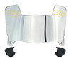 Kansas City Mini Football Helmet Visor Shield w/ Clips - PICK VISOR & LOGO COLOR