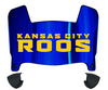 Kansas City Roos Mini Football Helmet Visor Shield w/ Clips - PICK VISOR & LOGO COLOR