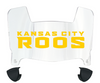 Kansas City Roos Mini Football Helmet Visor Shield w/ Clips - PICK VISOR & LOGO COLOR
