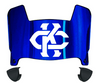 Kansas City Roos Mini Football Helmet Visor Shield w/ Clips - PICK VISOR & LOGO COLOR