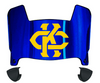 Kansas City Roos Mini Football Helmet Visor Shield w/ Clips - PICK VISOR & LOGO COLOR
