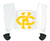 Kansas City Roos Mini Football Helmet Visor Shield w/ Clips - PICK VISOR & LOGO COLOR