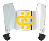 Kansas City Roos Mini Football Helmet Visor Shield w/ Clips - PICK VISOR & LOGO COLOR