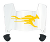 Kansas City Roos Mini Football Helmet Visor Shield w/ Clips - PICK VISOR & LOGO COLOR