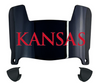 Kansas Jayhawks Mini Football Helmet Visor Shield w/ Clips - PICK VISOR & LOGO COLOR