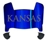 Kansas Jayhawks Mini Football Helmet Visor Shield w/ Clips - PICK VISOR & LOGO COLOR