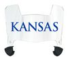 Kansas Jayhawks Mini Football Helmet Visor Shield w/ Clips - PICK VISOR & LOGO COLOR