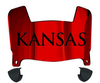 Kansas Jayhawks Mini Football Helmet Visor Shield w/ Clips - PICK VISOR & LOGO COLOR
