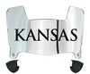 Kansas Jayhawks Mini Football Helmet Visor Shield w/ Clips - PICK VISOR & LOGO COLOR