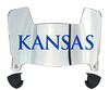 Kansas Jayhawks Mini Football Helmet Visor Shield w/ Clips - PICK VISOR & LOGO COLOR
