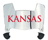 Kansas Jayhawks Mini Football Helmet Visor Shield w/ Clips - PICK VISOR & LOGO COLOR