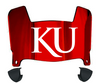 Kansas Jayhawks Mini Football Helmet Visor Shield w/ Clips - PICK VISOR & LOGO COLOR