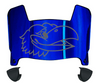 Kansas Jayhawks Mini Football Helmet Visor Shield w/ Clips - PICK VISOR & LOGO COLOR
