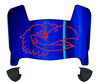 Kansas Jayhawks Mini Football Helmet Visor Shield w/ Clips - PICK VISOR & LOGO COLOR