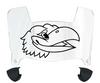 Kansas Jayhawks Mini Football Helmet Visor Shield w/ Clips - PICK VISOR & LOGO COLOR